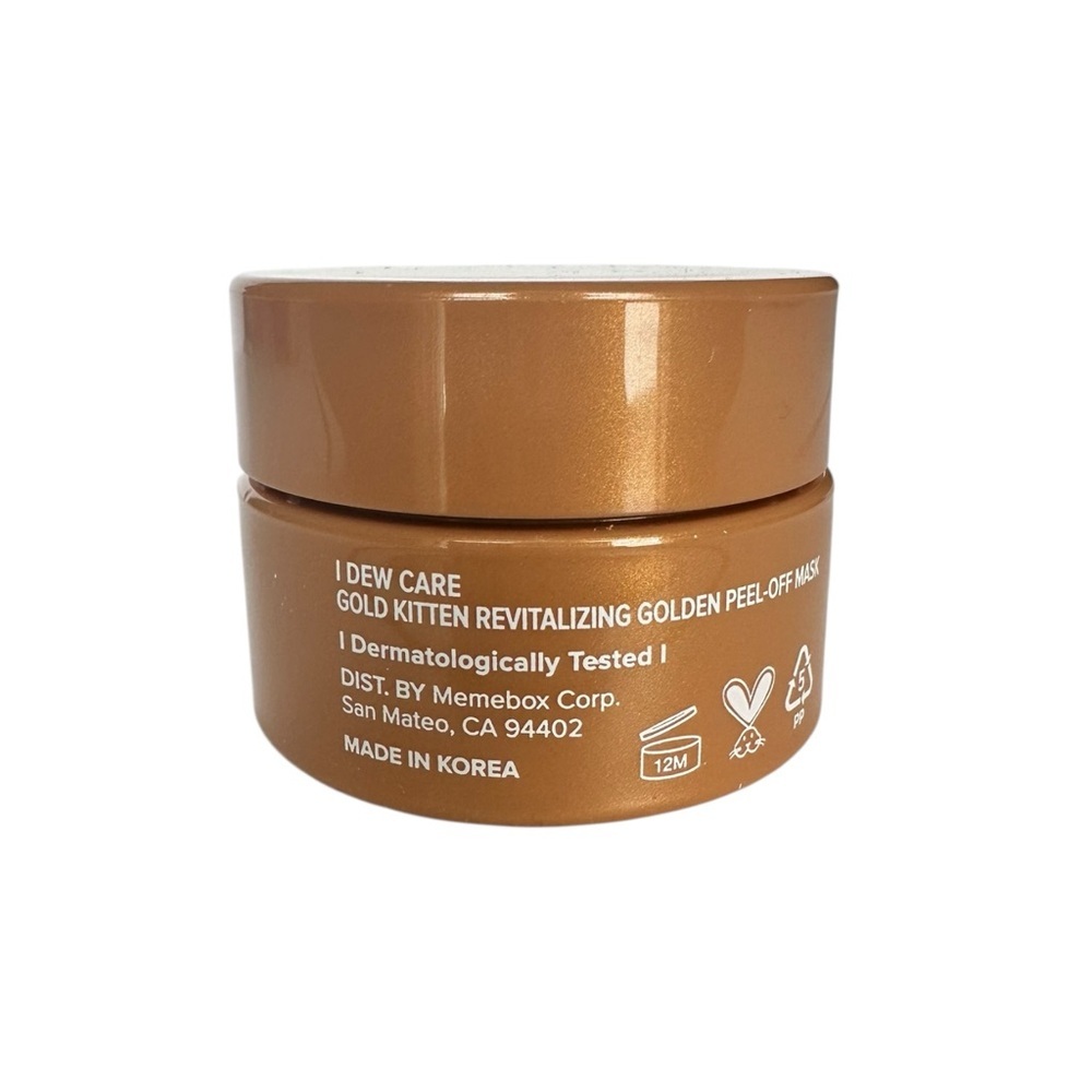 I Dew Care Gold Kitten 24K Gold Peel-Off Mask Mini 9mL NIB - Picture 5 of 5